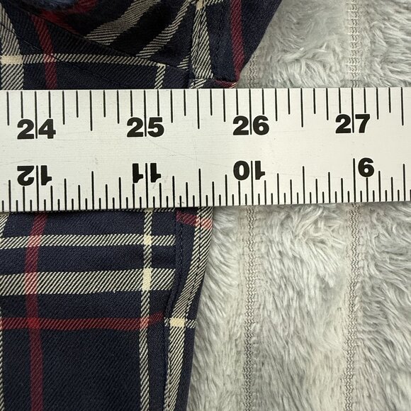 Brooks Brothers‎ 346 Shirt Mens Large Navy Red Plaid Button Down Non-Iron Cotton - Picture 5 of 9